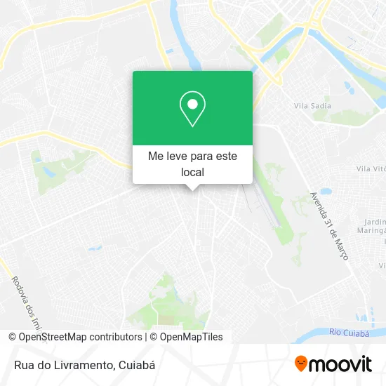 Rua do Livramento mapa