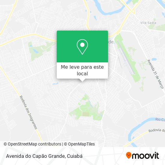 Avenida do Capão Grande mapa