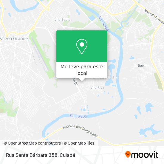 Rua Santa Bárbara 358 mapa