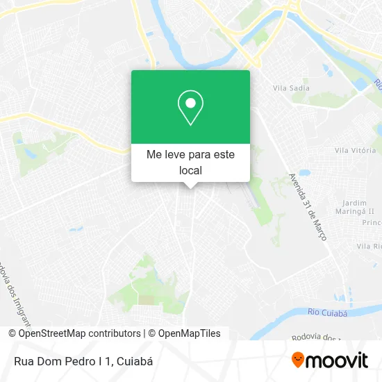 Rua Dom Pedro I 1 mapa