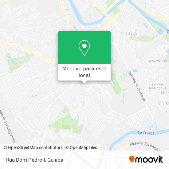 Rua Dom Pedro I mapa