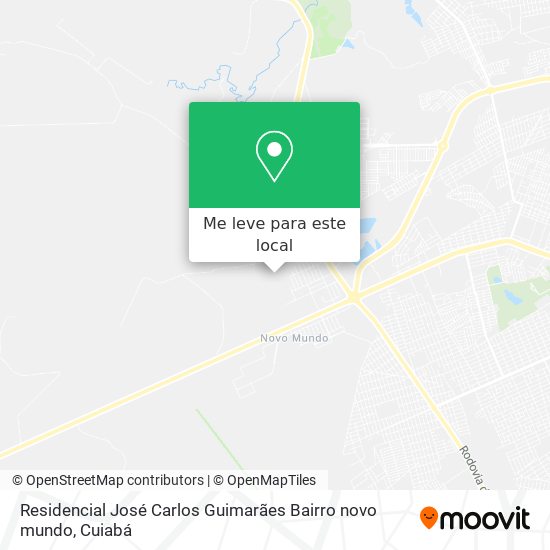 Residencial José Carlos Guimarães Bairro novo mundo mapa