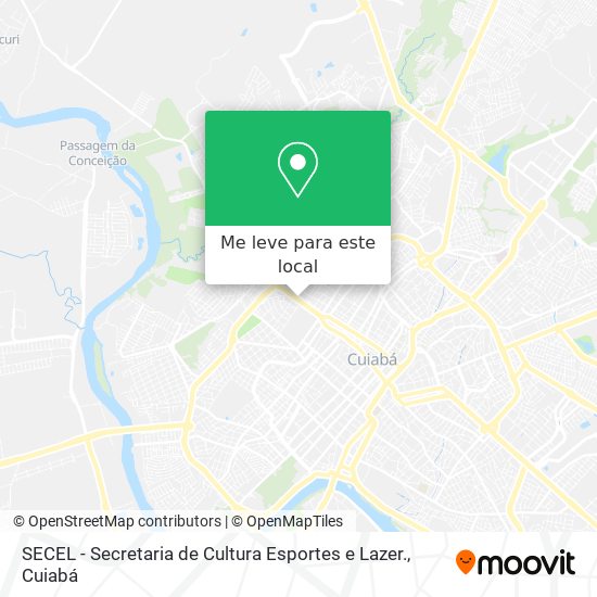 SECEL - Secretaria de Cultura Esportes e Lazer. mapa