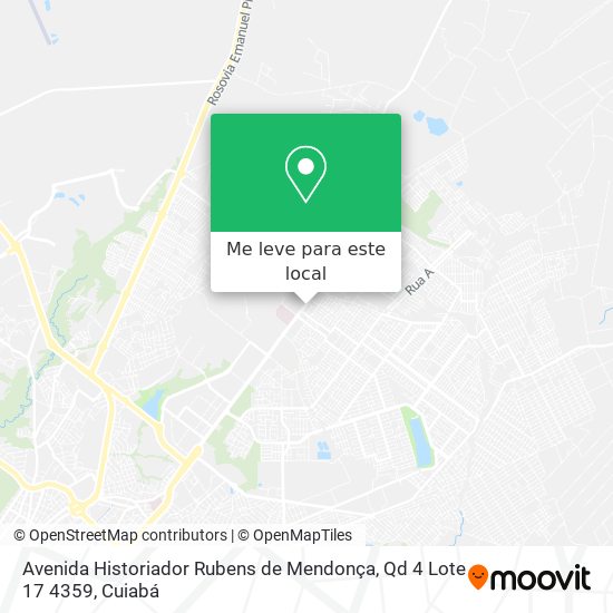 Avenida Historiador Rubens de Mendonça, Qd 4 Lote 17 4359 mapa