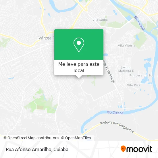Rua Afonso Amarilho mapa
