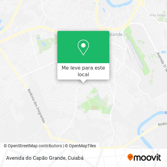 Avenida do Capão Grande mapa