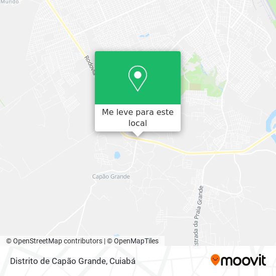 Distrito de Capão Grande mapa
