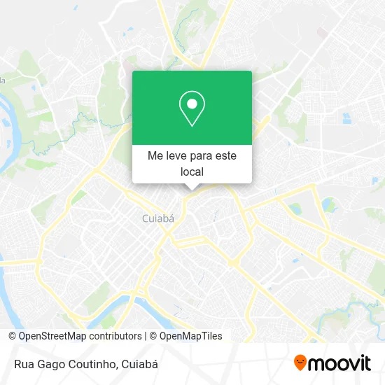 Rua Gago Coutinho mapa