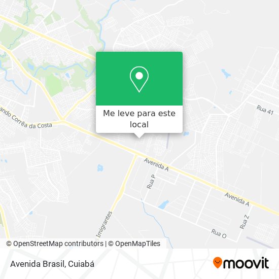 Avenida Brasil mapa