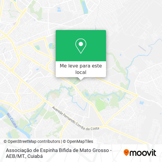 Associação de Espinha Bífida de Mato Grosso - AEB / MT. mapa