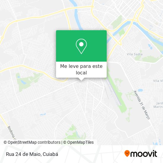 Rua 24 de Maio mapa