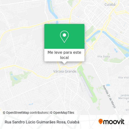 Rua Sandro Lúcio Guimarães Rosa mapa