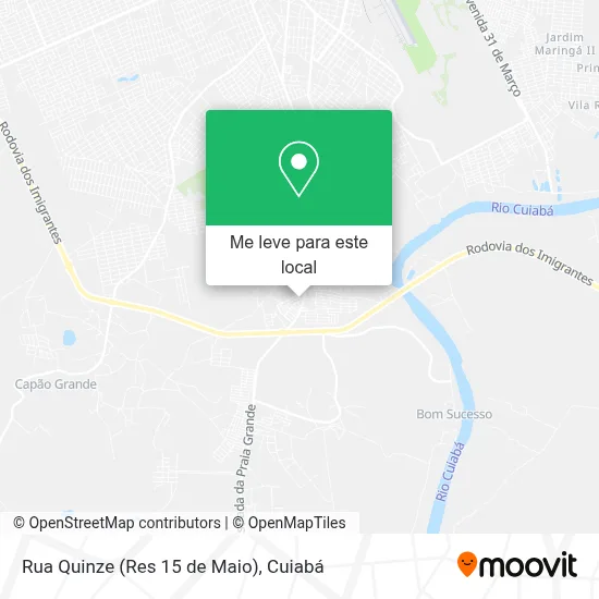 Rua Quinze (Res 15 de Maio) mapa