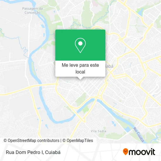 Rua Dom Pedro I mapa