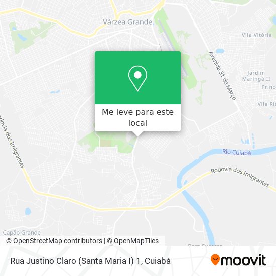 Rua Justino Claro (Santa Maria I) 1 mapa