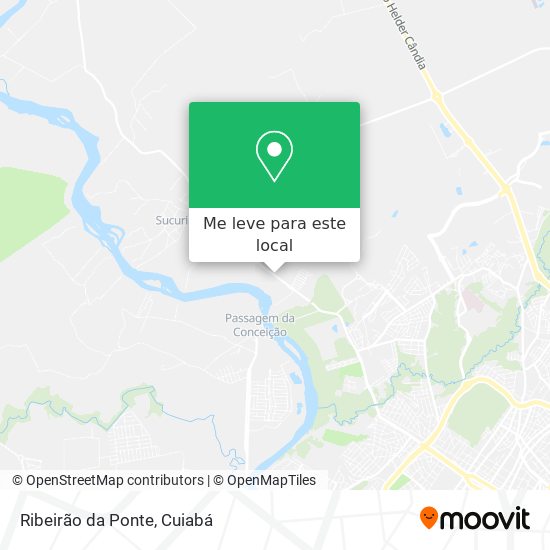 Ribeirão da Ponte mapa