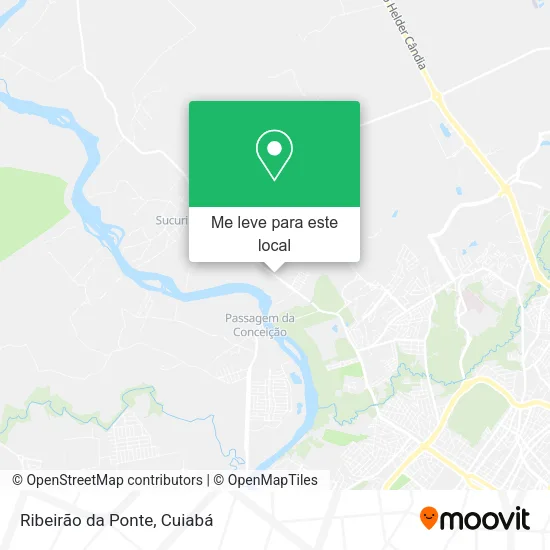Ribeirão da Ponte mapa