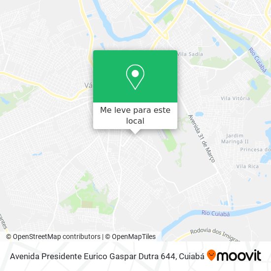 Avenida Presidente Eurico Gaspar Dutra 644 mapa