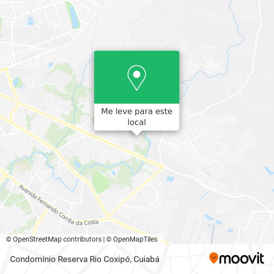 Condomínio Reserva Rio Coxipó mapa
