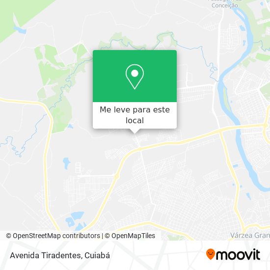 Avenida Tiradentes mapa