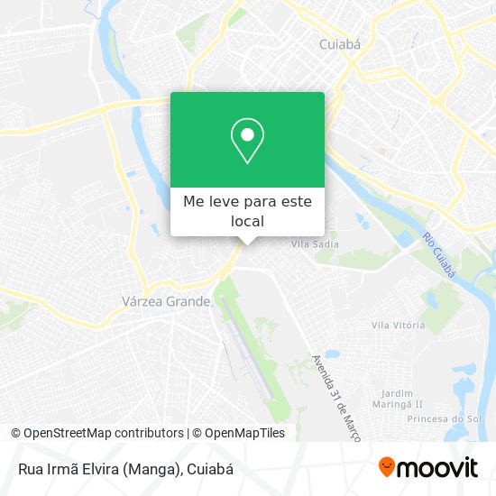 Rua Irmã Elvira (Manga) mapa