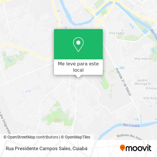 Rua Presidente Campos Sales mapa