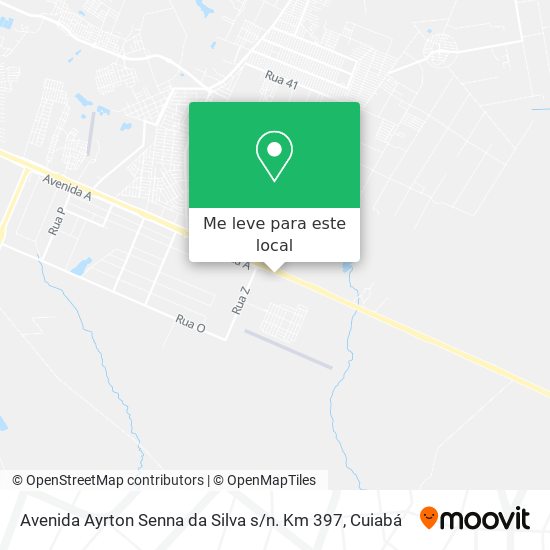 Avenida Ayrton Senna da Silva s / n. Km 397 mapa