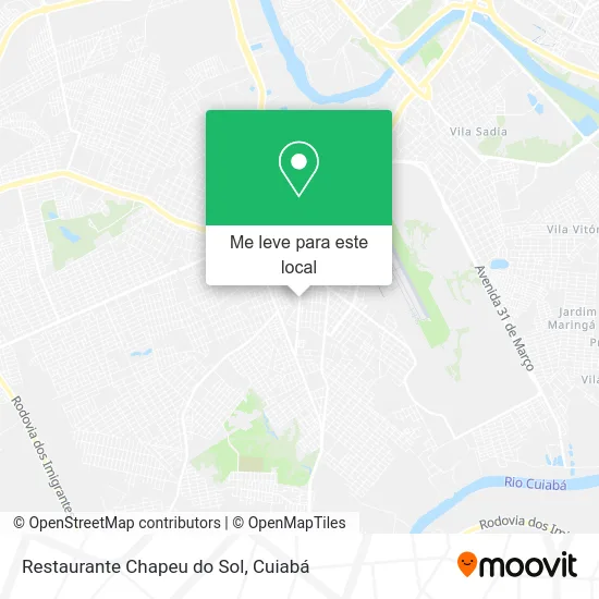 Restaurante Chapeu do Sol mapa