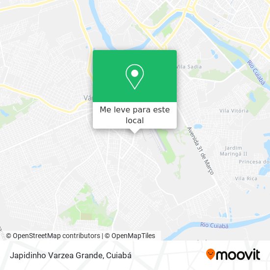 Japidinho Varzea Grande mapa
