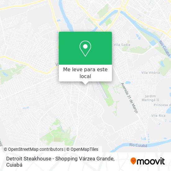 Detroit Steakhouse - Shopping Várzea Grande mapa