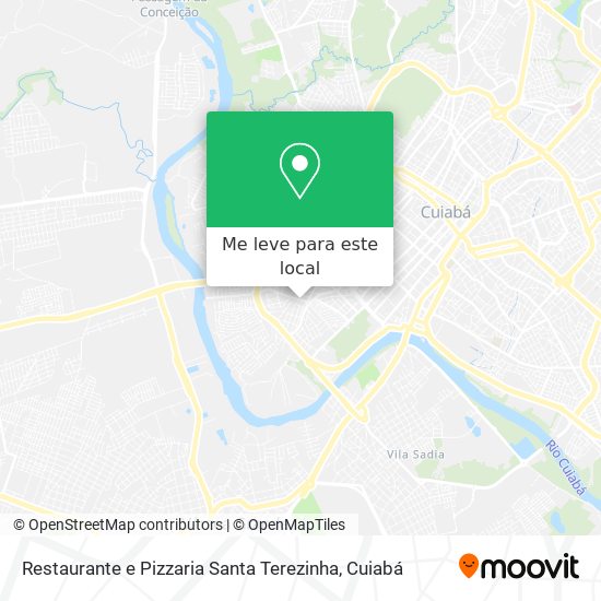 Restaurante e Pizzaria Santa Terezinha mapa