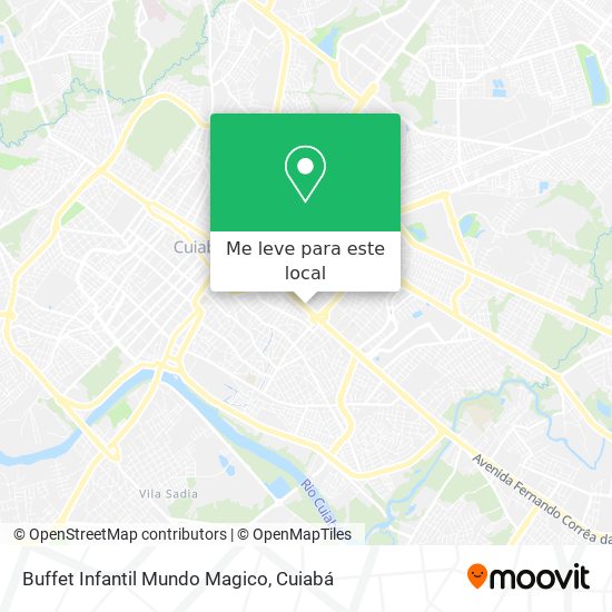 Buffet Infantil Mundo Magico mapa