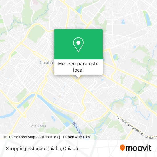 Shopping Estação Cuiabá mapa