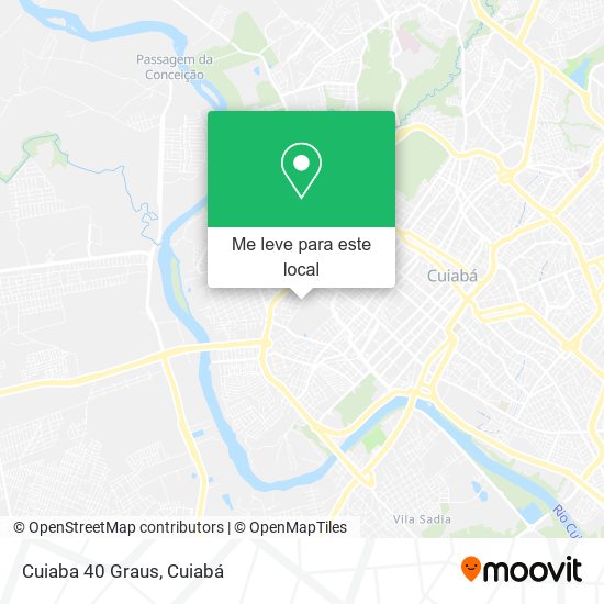 Cuiaba 40 Graus mapa