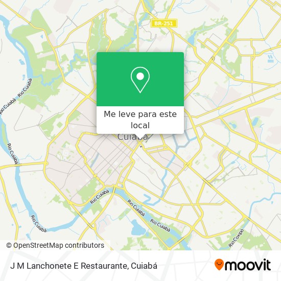J M Lanchonete E Restaurante mapa