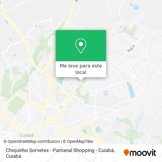 Chiquinho Sorvetes - Pantanal Shopping - Cuiabá mapa
