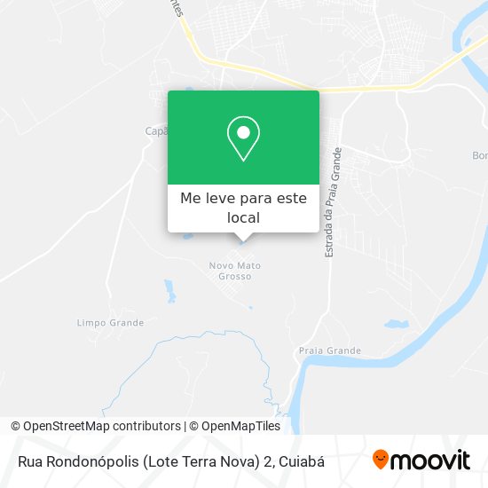 Rua Rondonópolis (Lote Terra Nova) 2 mapa