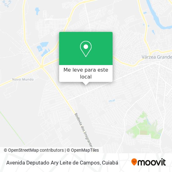 Avenida Deputado Ary Leite de Campos mapa