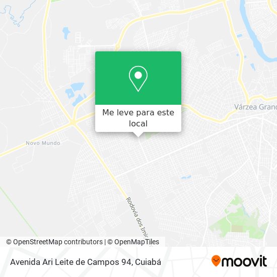 Avenida Ari Leite de Campos 94 mapa