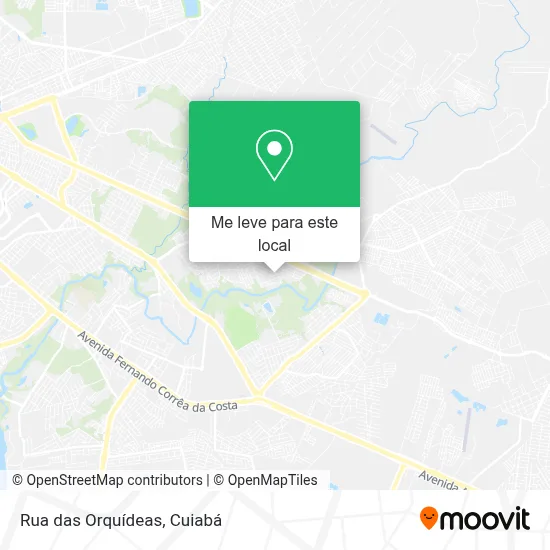 Rua das Orquídeas mapa