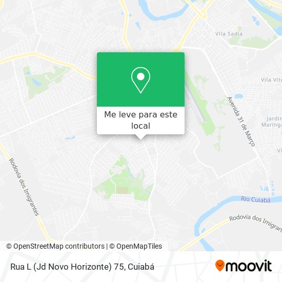 Rua L (Jd Novo Horizonte) 75 mapa