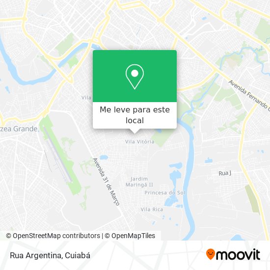 Rua Argentina mapa
