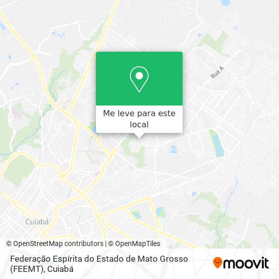 Federação Espírita do Estado de Mato Grosso (FEEMT) mapa