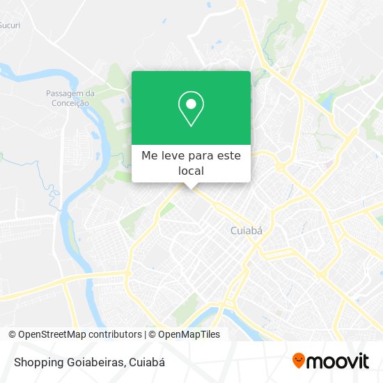 Shopping Goiabeiras mapa