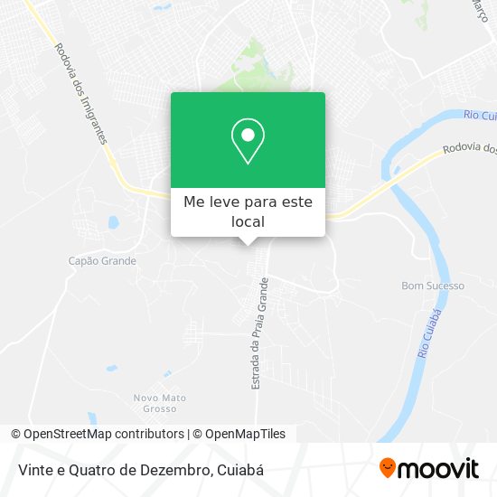 Vinte e Quatro de Dezembro mapa