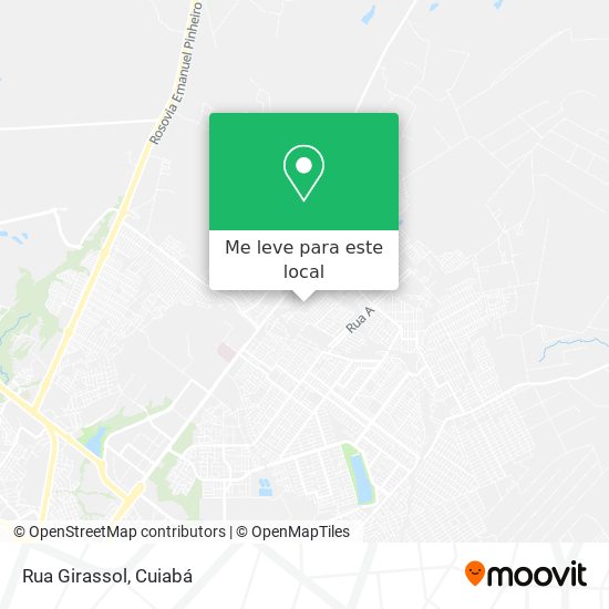 Rua Girassol mapa