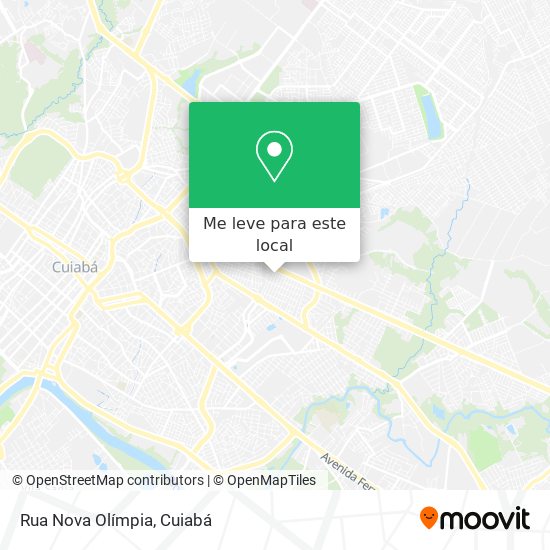 Rua Nova Olímpia mapa