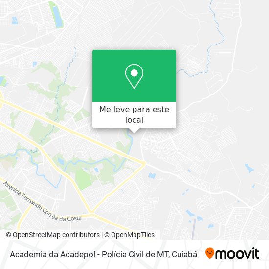 Academia da Acadepol - Polícia Civil de MT mapa