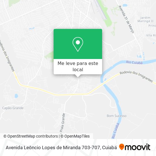 Avenida Leôncio Lopes de Miranda 703-707 mapa