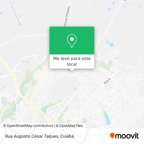 Rua Augusto César Taques mapa